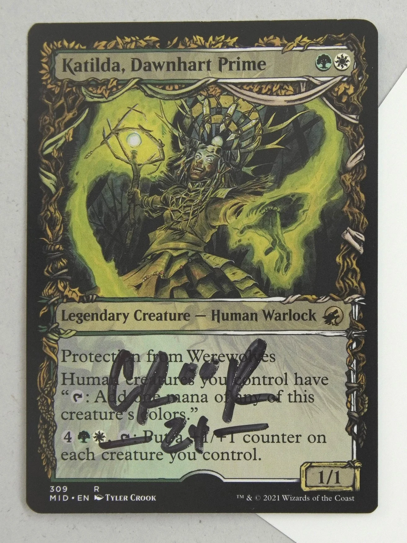 MTG Artist Proof: Saryth, The Viper's Fang — Mr Tyler Crook